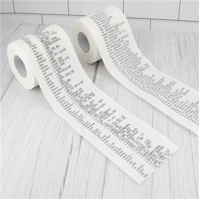 Paper Rolls with Printing Words